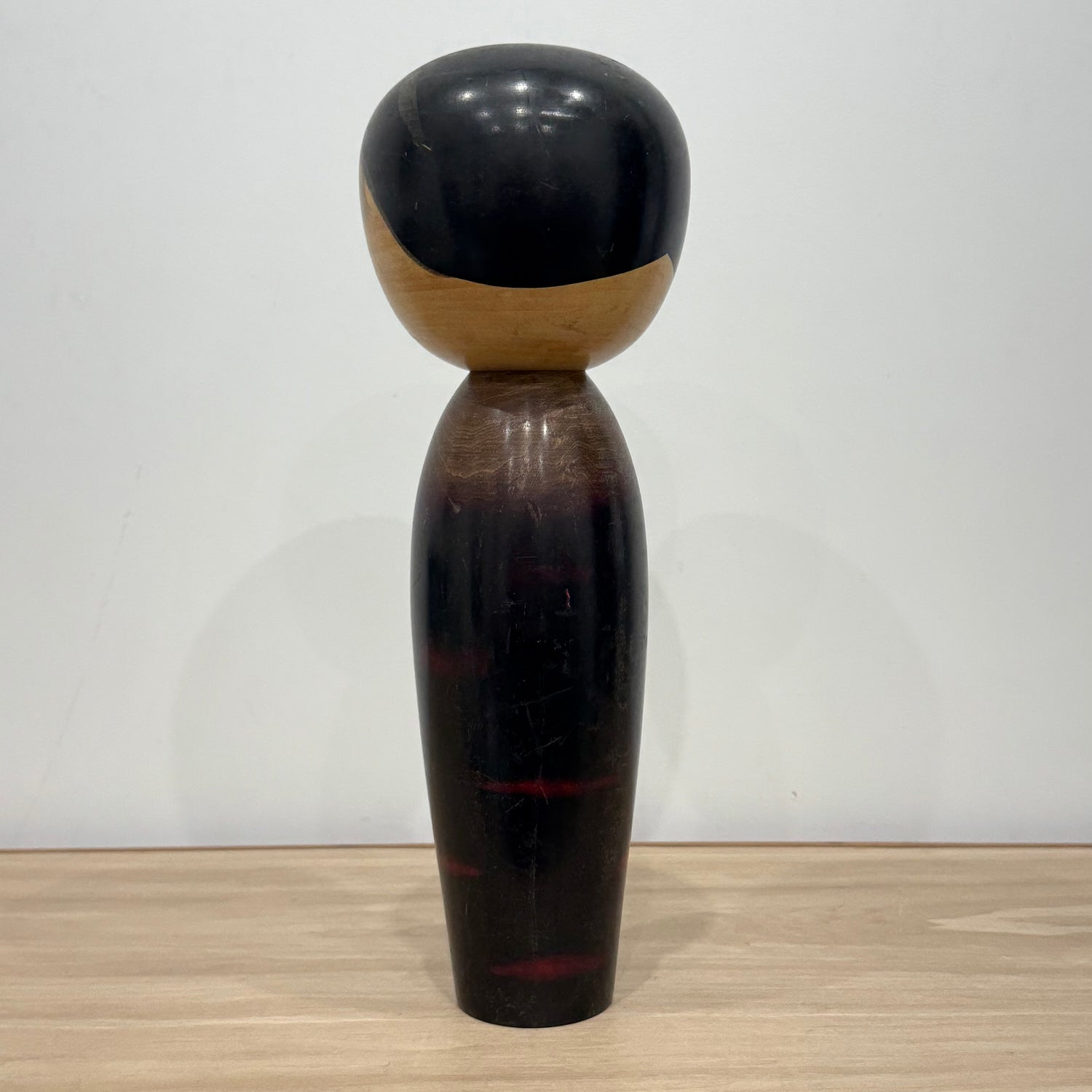 Large Pair of Japanese Sōsaku Kokeshi Dolls by Watanabe Masao