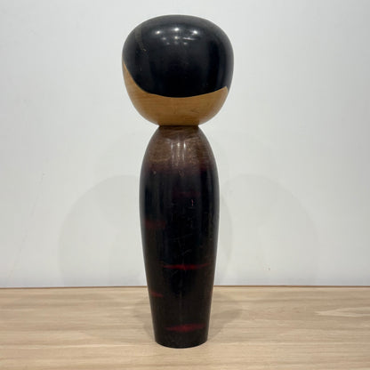 Large Pair of Japanese Sōsaku Kokeshi Dolls by Watanabe Masao