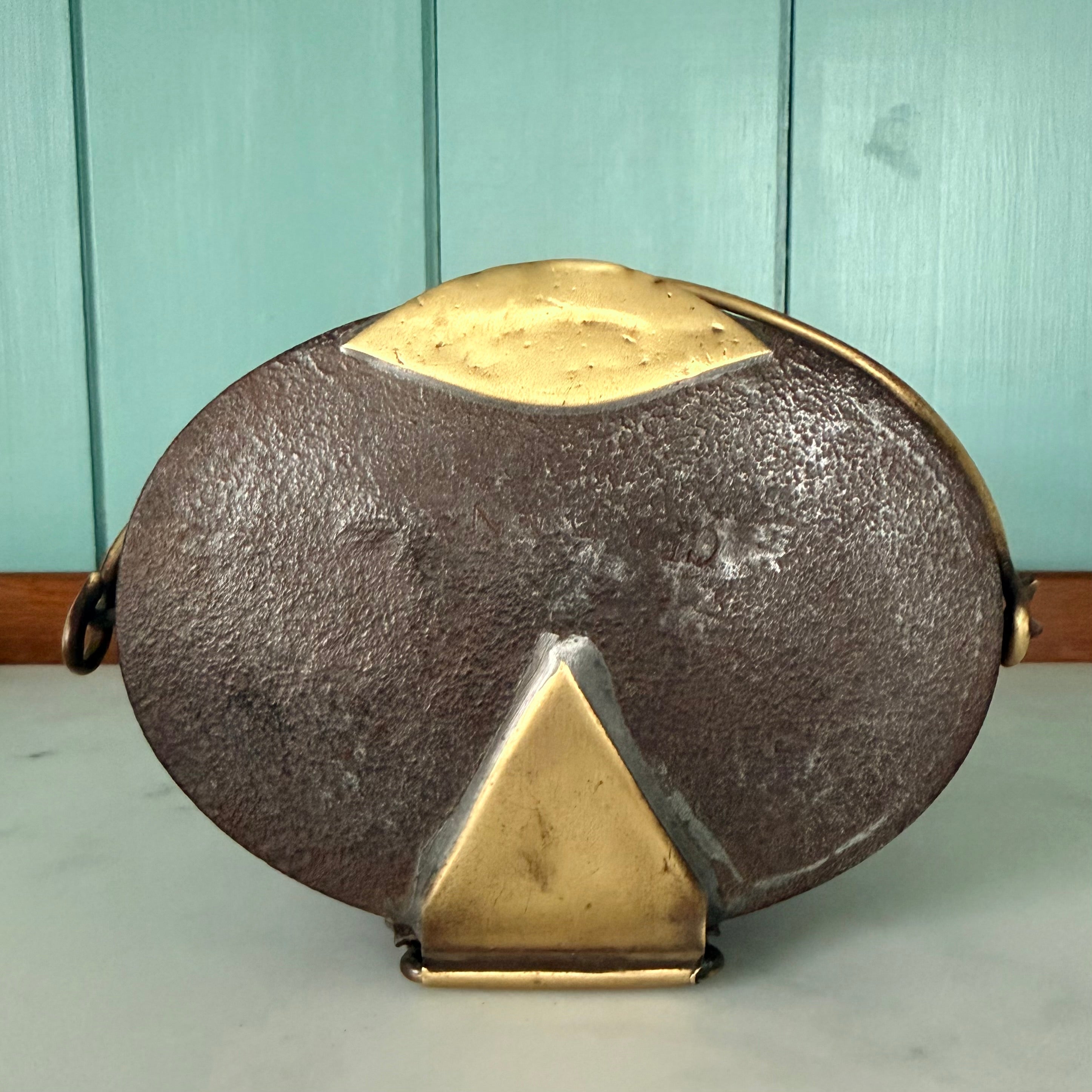 Antique Shenfield Hall Dairy Pail Country House Milk Pail Brass Fittings