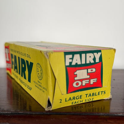Vintage Fairy Household Soap Unopened 1p Off Advertising Packet