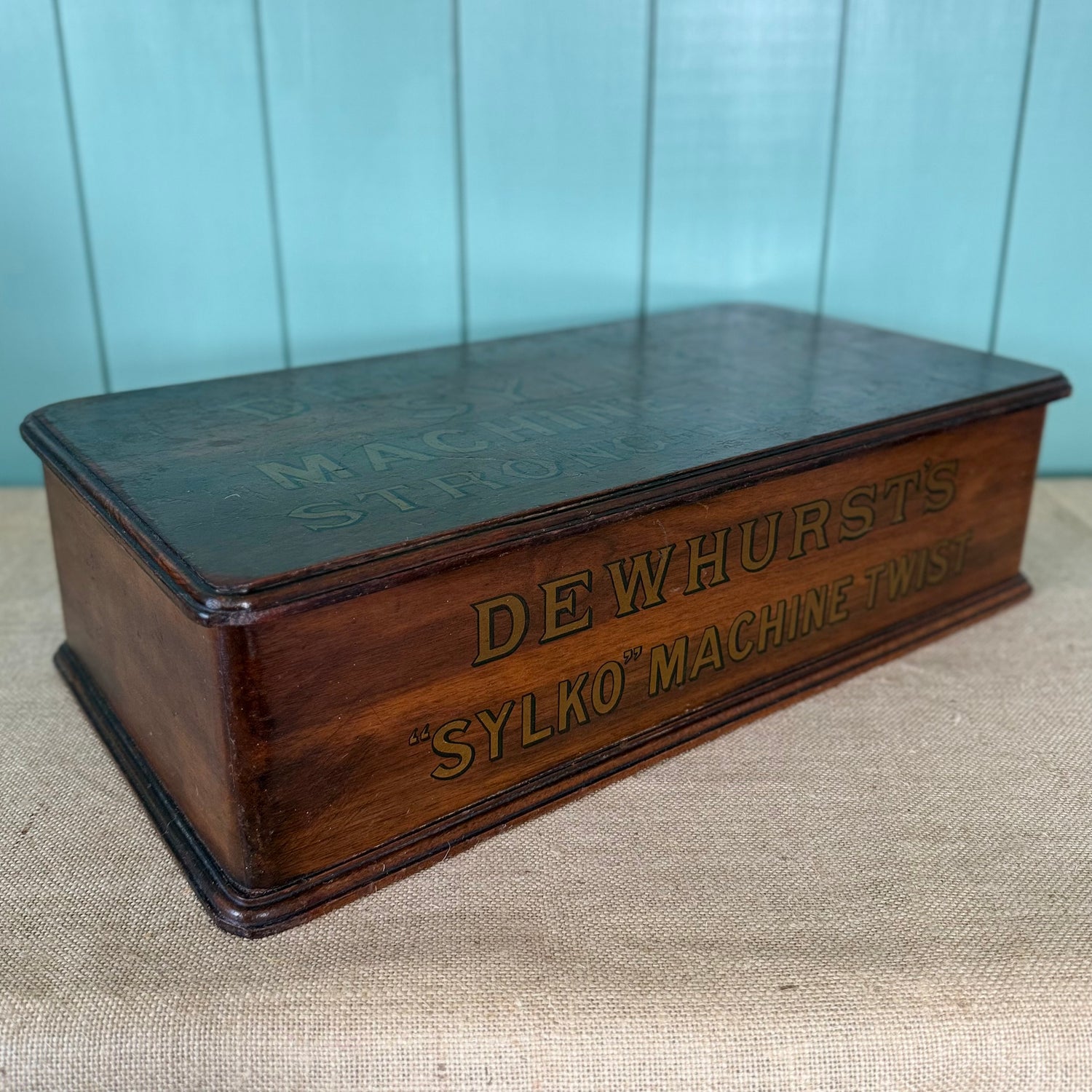 Antique Dewhurst’s Sylko Haberdashery Counter Display Cabinet