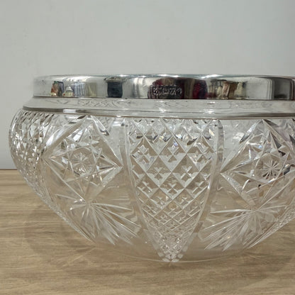 Silver rimmed bowl
