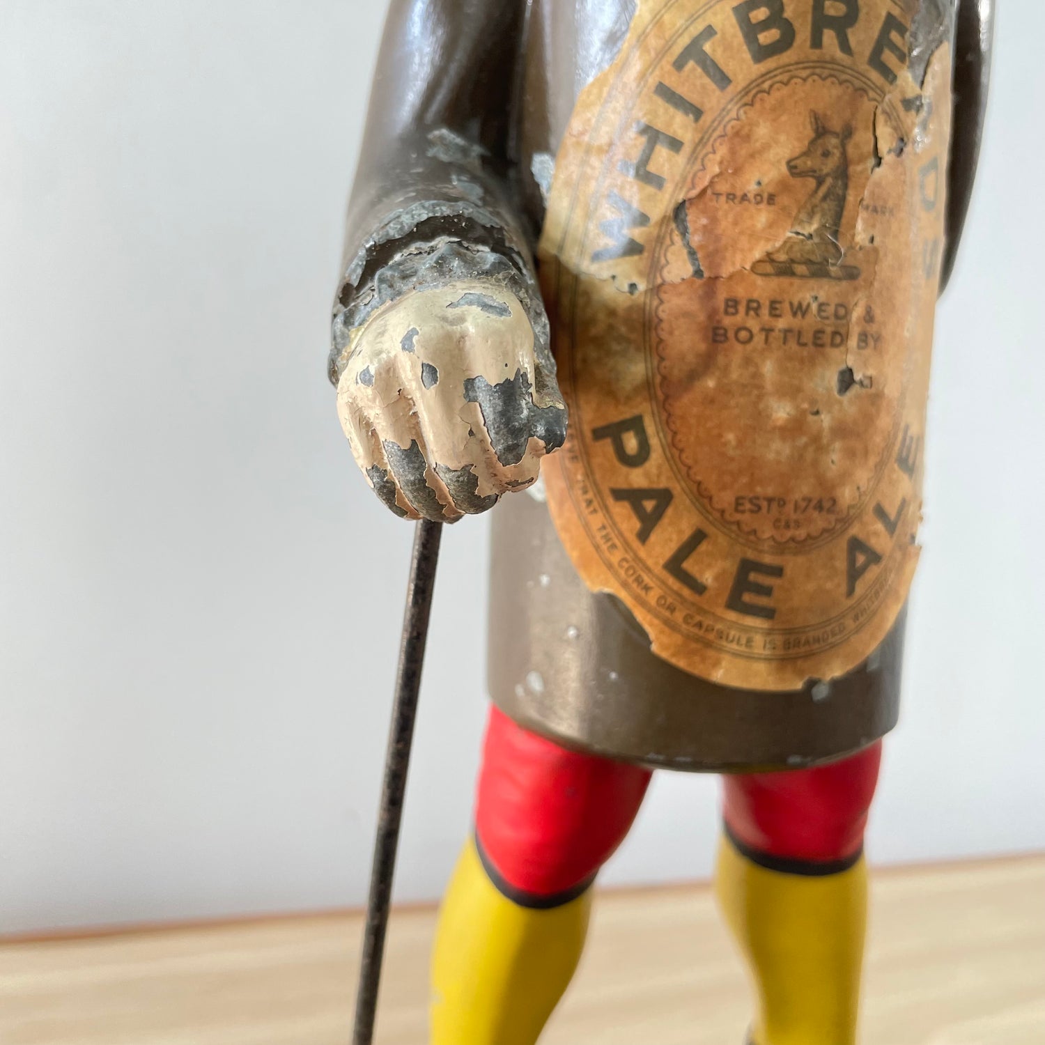 Antique Whitbread’s Pale Ale Toby Advertising Figure – Cast Metal Pub Display c.1930s