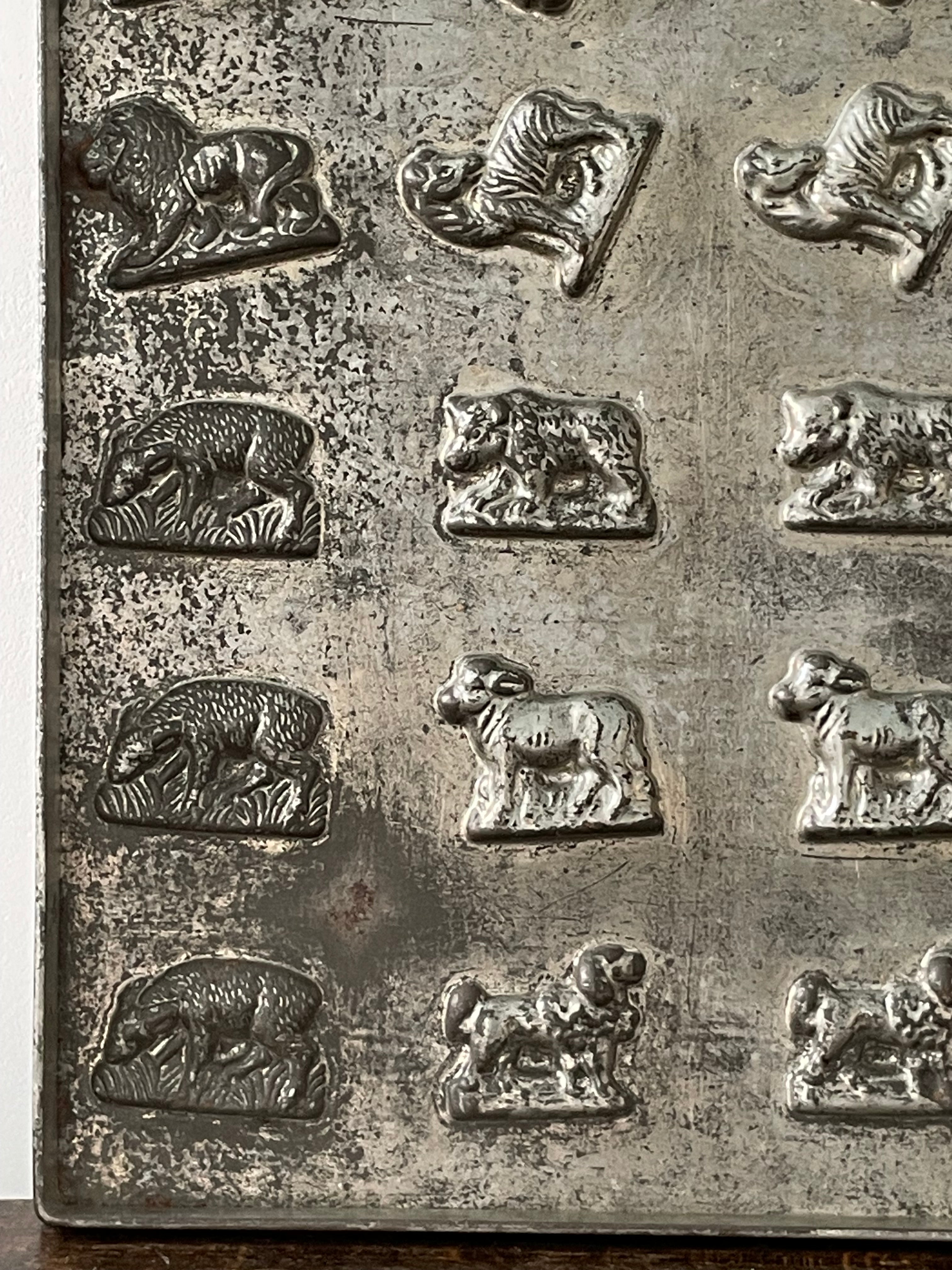 Antique Anton Reiche Chocolate Mould Tray with Animals – c.1920s