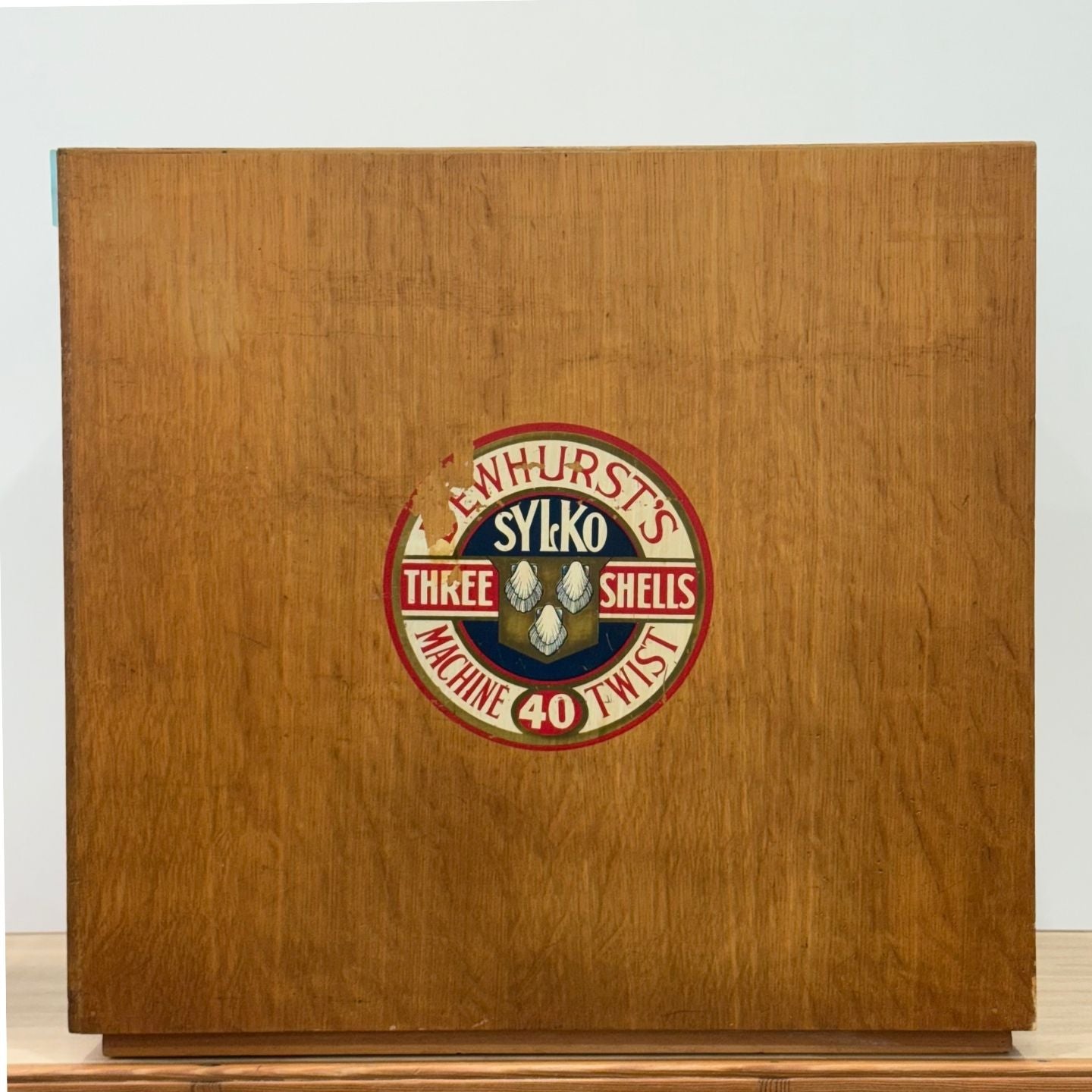Sylko Machine Twist Oak Haberdashery Cabinet with Glass Drawers