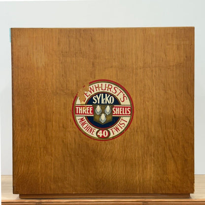 Sylko Machine Twist Oak Haberdashery Cabinet with Glass Drawers