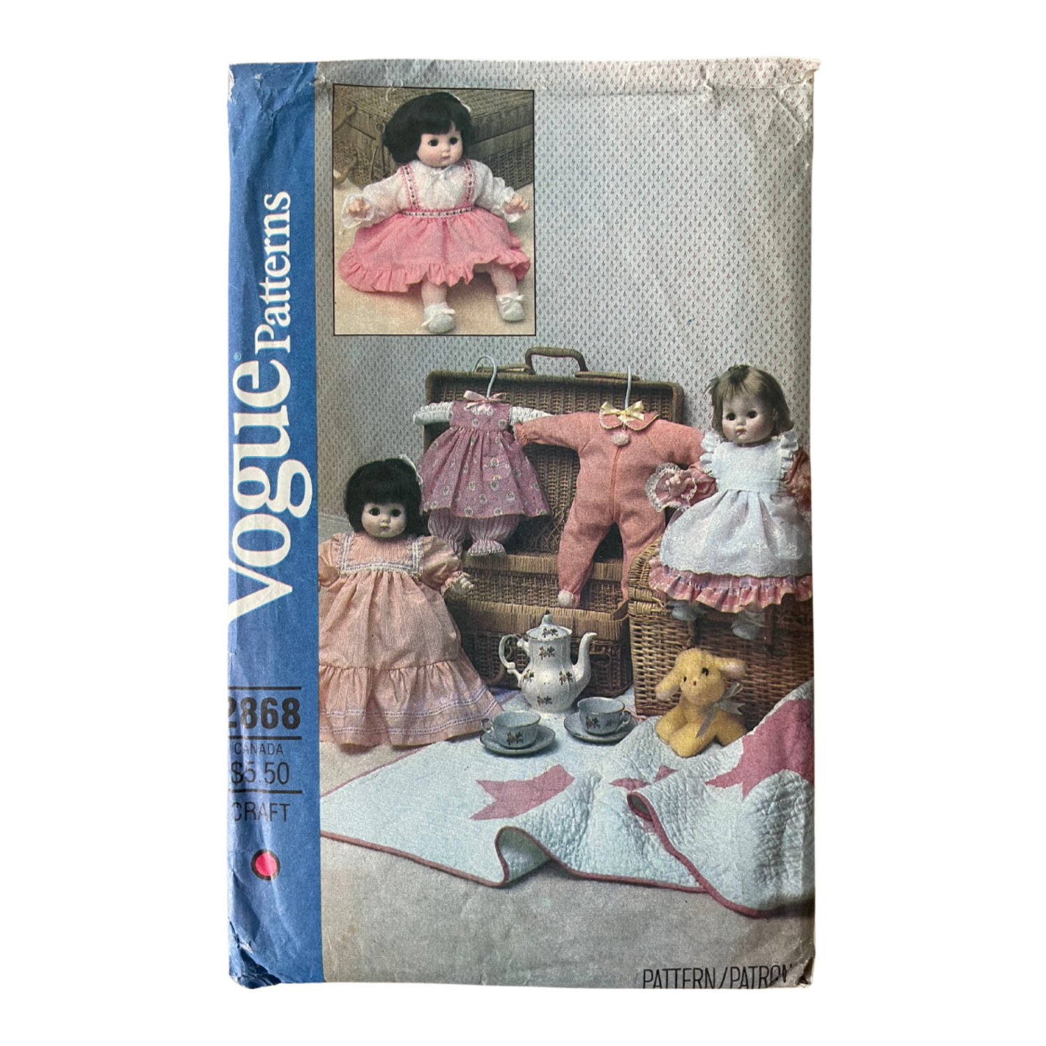 Vogue 2868 Size 13-15” Dolls Wardrobe FF