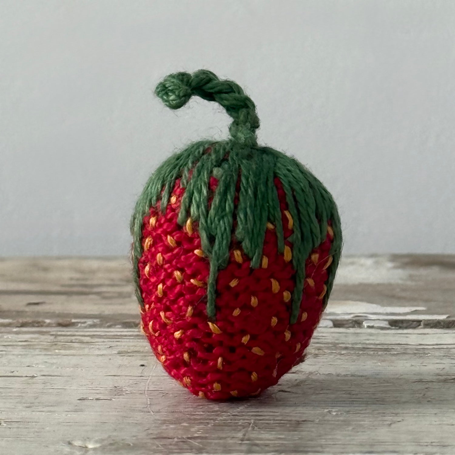Larger Antique Hand-Worked Strawberry Emery