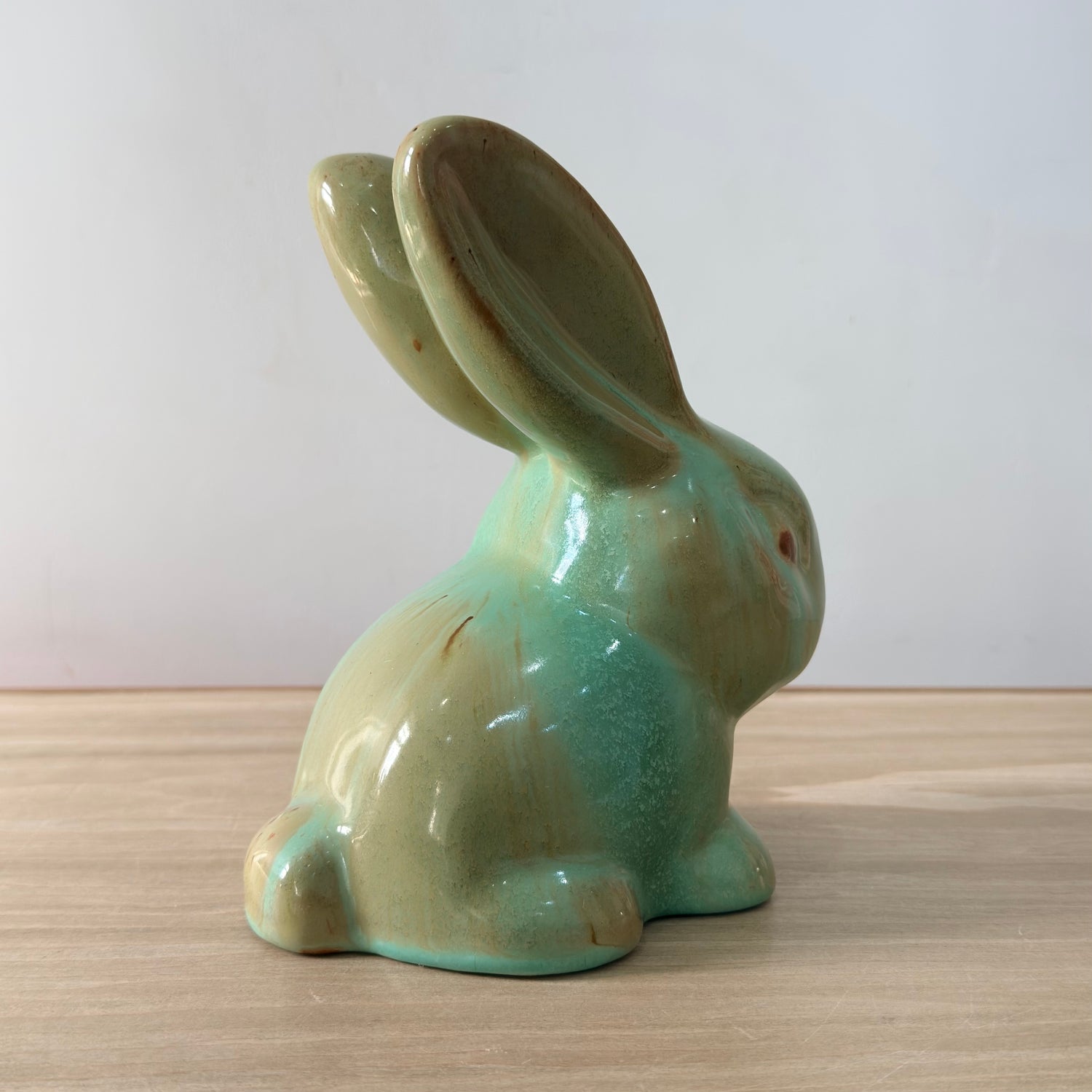 Vintage Green Rabbit Denby SylvaC Style Mid Century Ornament 17 cm