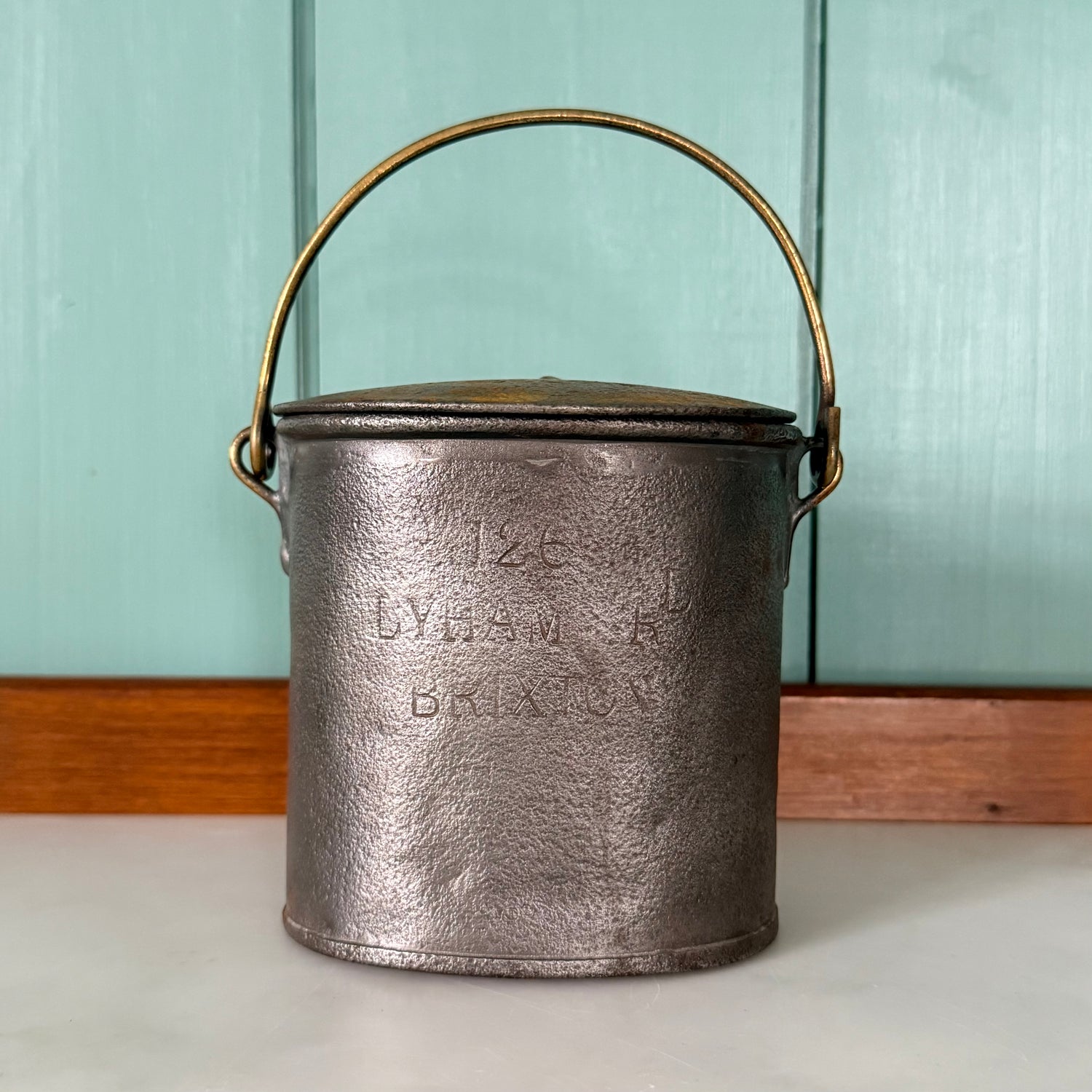 Antique Sussex Fair Dairy Cream Milk Pail - Brixton London