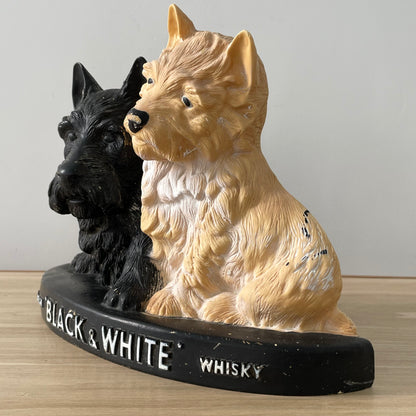 Vintage Black &amp; White Scotch Whisky Advertising Display