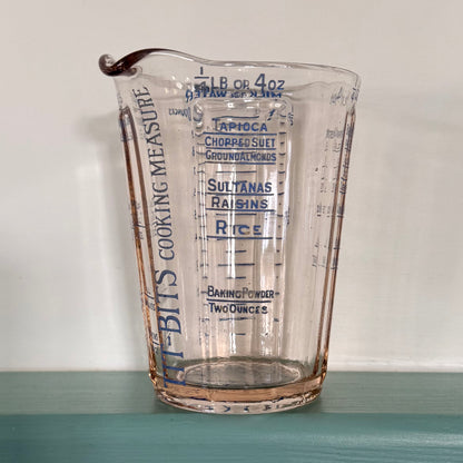 Antique Tit-Bits Do-Well Glass Cooking Measure – c.1920s