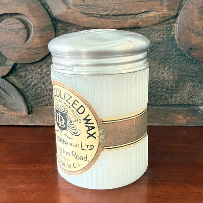 Dearborn Mercolized Wax Jar London Art Deco Vanity Pot