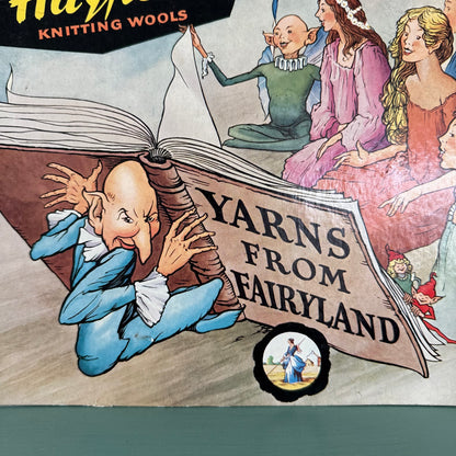 Vintage Hayfield Knitting Wools “Yarns From Fairyland” Display Sign