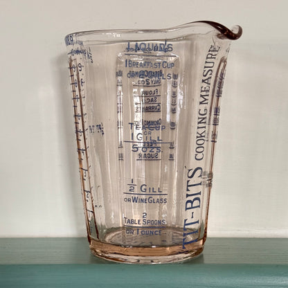 Antique Tit-Bits Do-Well Glass Cooking Measure – c.1920s