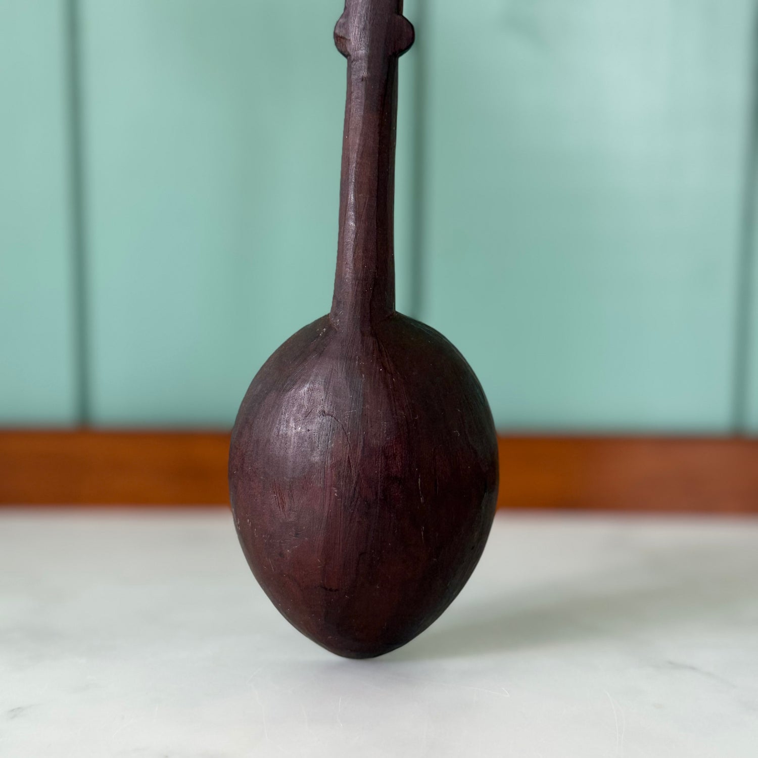 Antique Carved Treen Wooden Spoon Folk Art Love Spoon