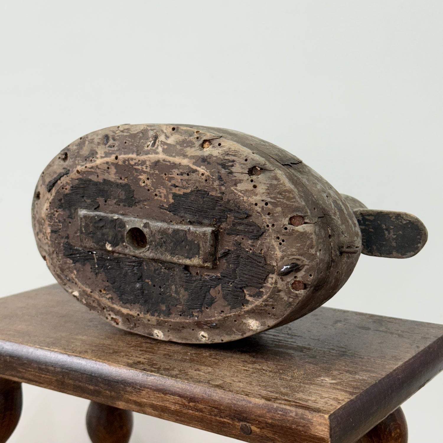 Antique Wooden Duck Decoy Folk Art Hand Carved Shooting Decoy