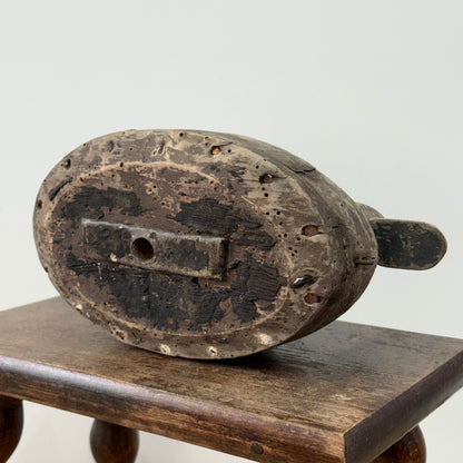 Antique Wooden Duck Decoy Folk Art Hand Carved Shooting Decoy