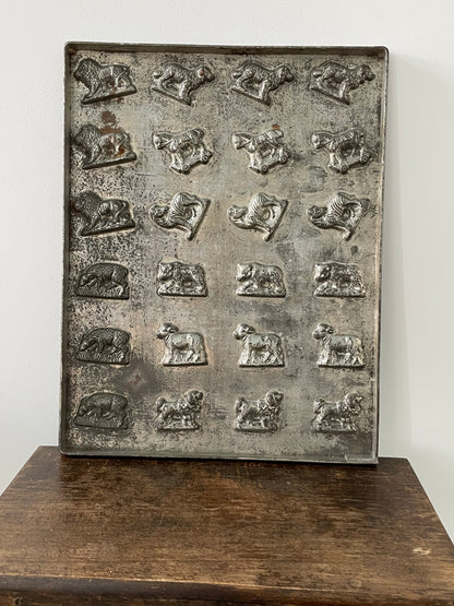 Antique Anton Reiche Chocolate Mould Tray with Animals – c.1920s