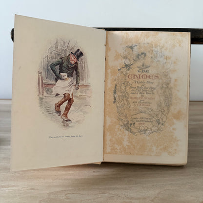 The Chimes Charles Dickens 1905 Dent Brock Illustrated Antique Book