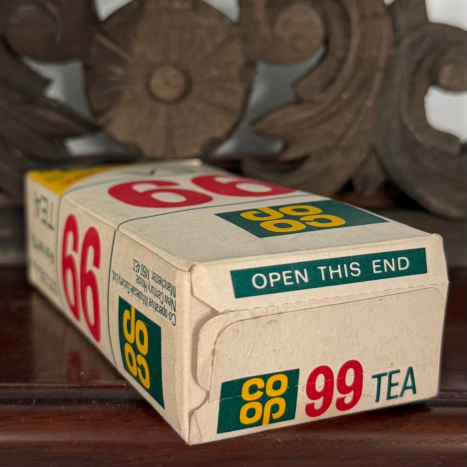 Vintage Co-op 99 Tea Unopened Full Packet 1970s 9p Price Flash