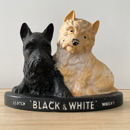 Vintage Black &amp; White Scotch Whisky Advertising Display