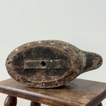 Antique Wooden Duck Decoy Folk Art Hand Carved Shooting Decoy