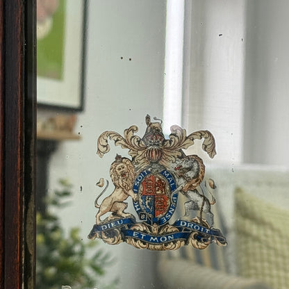 Vintage Shell Petrol Advertising Mirror Royal Warrant British Petroleum BP 1930s