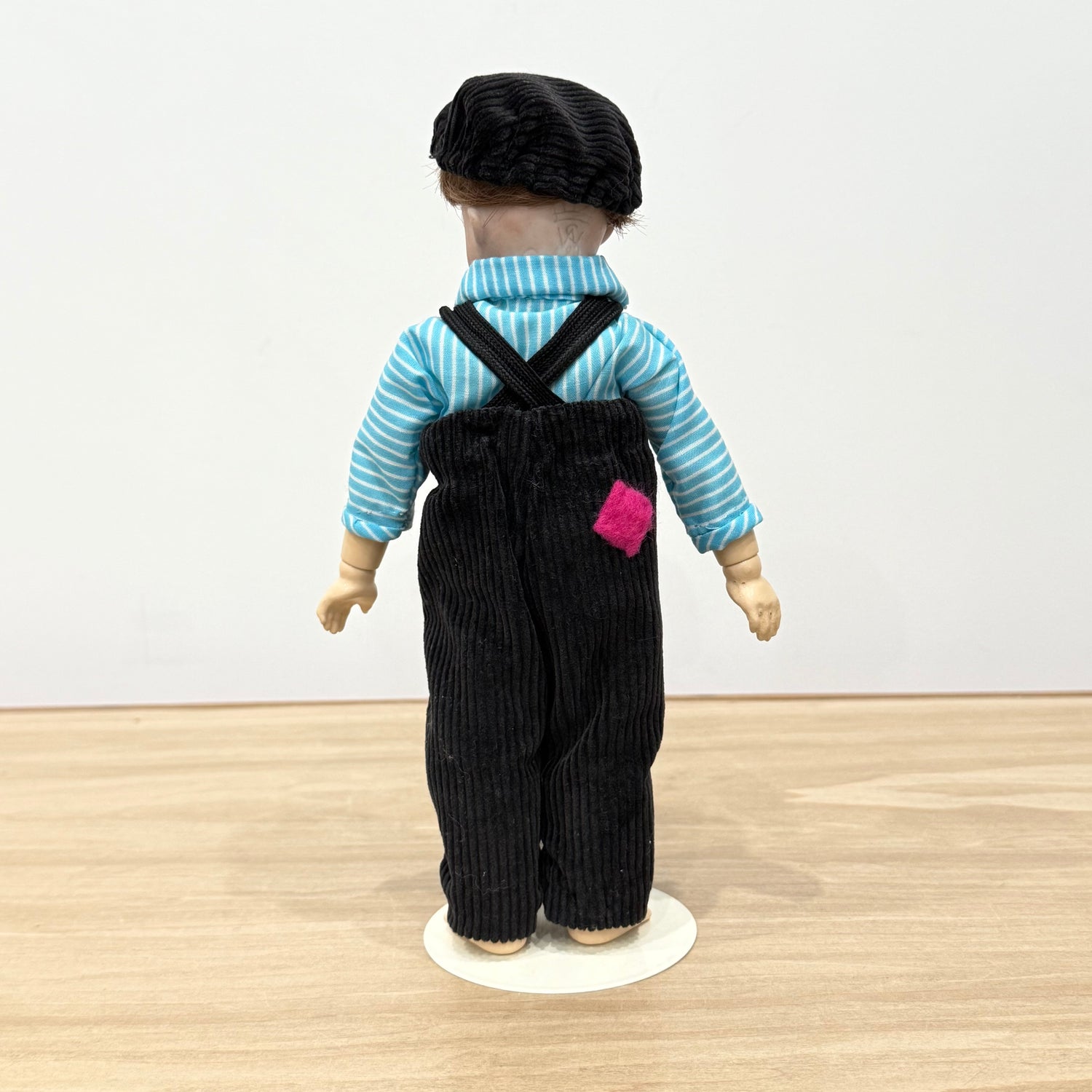 Antique Bisque Googly Doll Head with Fixed Eyes on Later Body