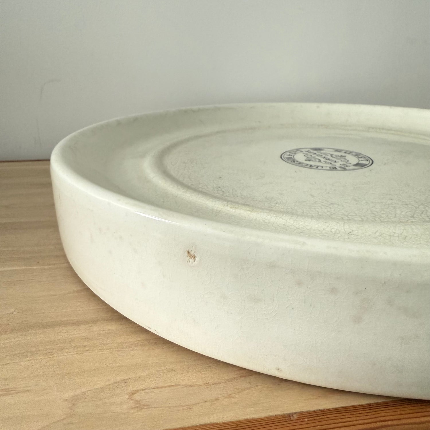 Victorian White Ironstone Grocers Slab E. Jackson &amp; Co Leeds