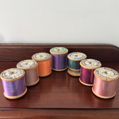 Vintage Peri-Lusta Wooden Cotton Reels Collection