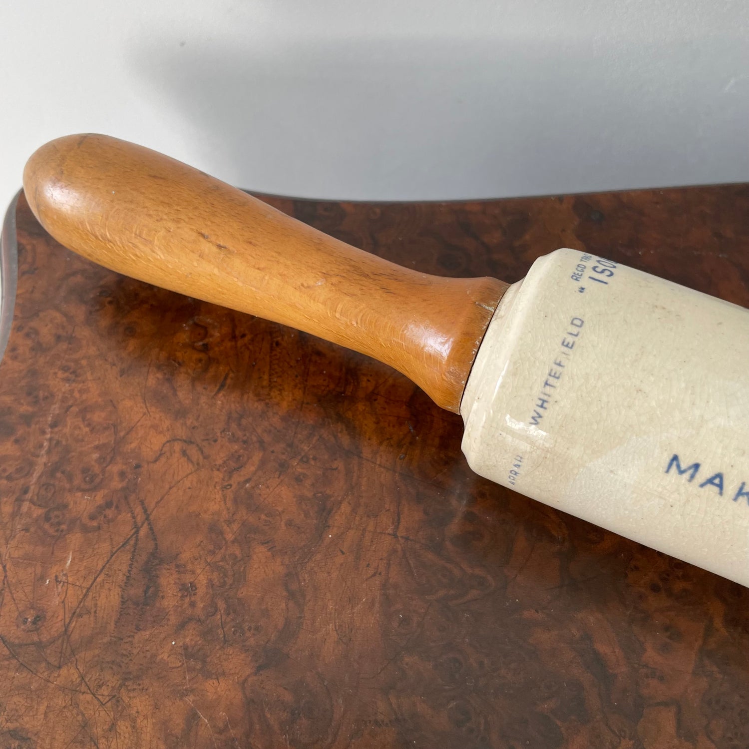 Antique Isobel Ironstone Advertising Rolling Pin – Choice of 4 Variants