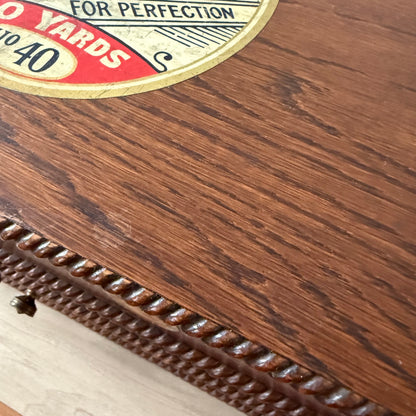 Rare Pre-War SILCARN Machine Twist British Haberdashery Shop Cabinet c.1930