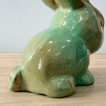 Vintage Green Rabbit Denby SylvaC Style Mid Century Ornament 17cm