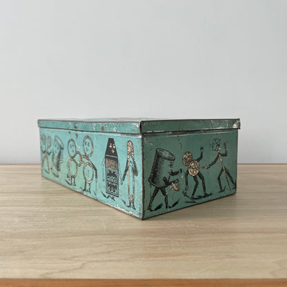 Antique 19th Century Sewing Accessories Tin