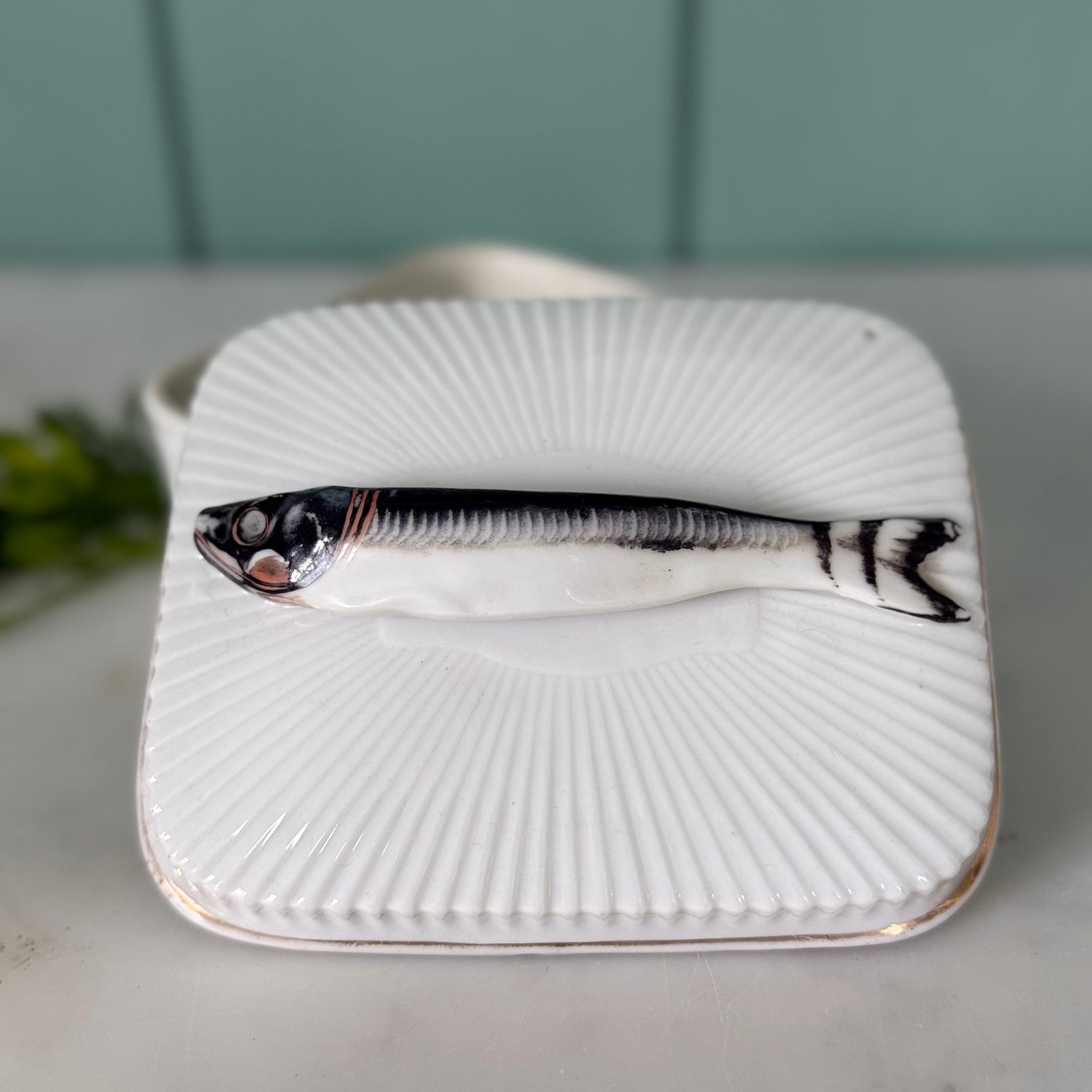 Late Victorian Austrian Porcelain Sardine Dish c1900