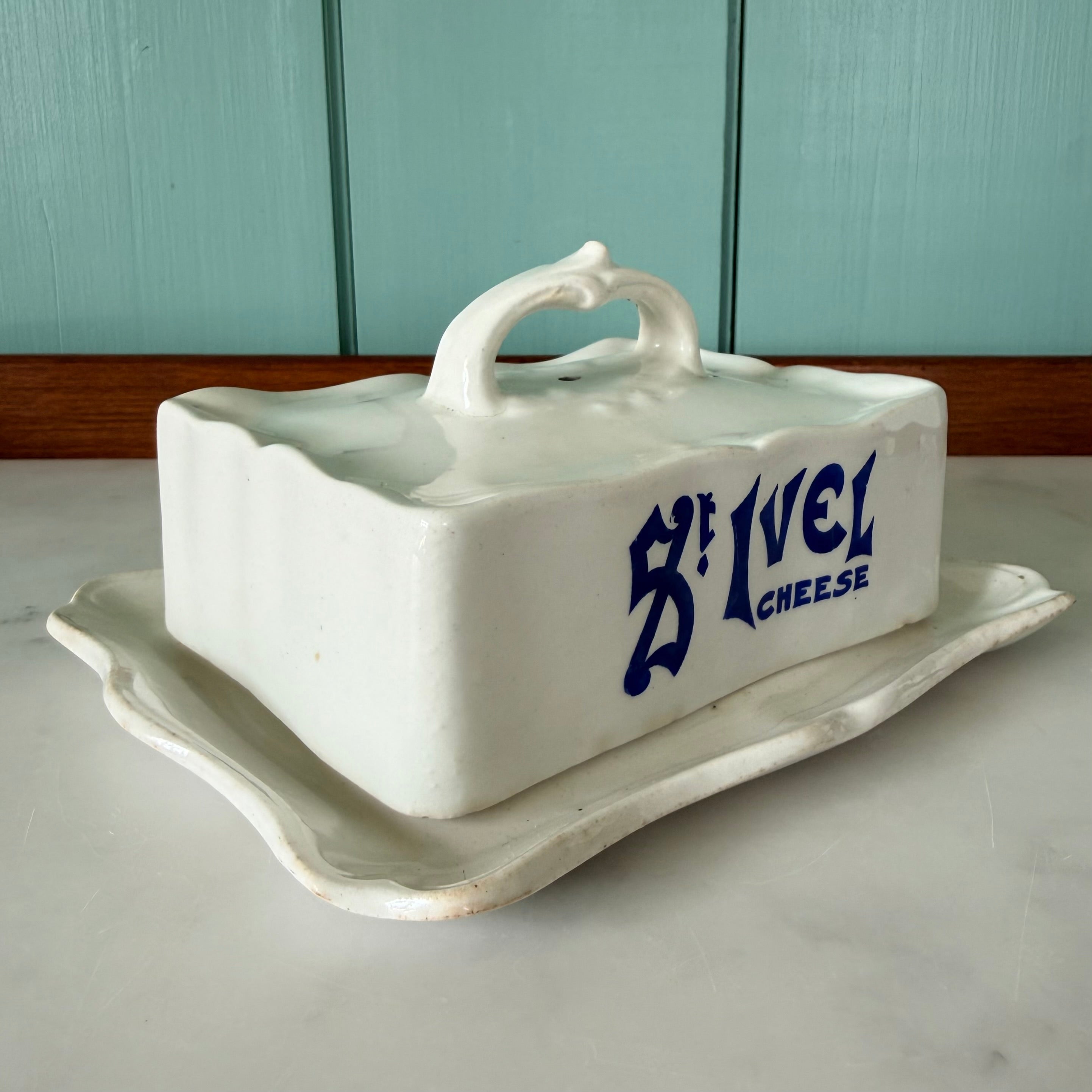 Antique St Ivel Cheese Dish by Wilkinson Ltd Staffordshire c.1910