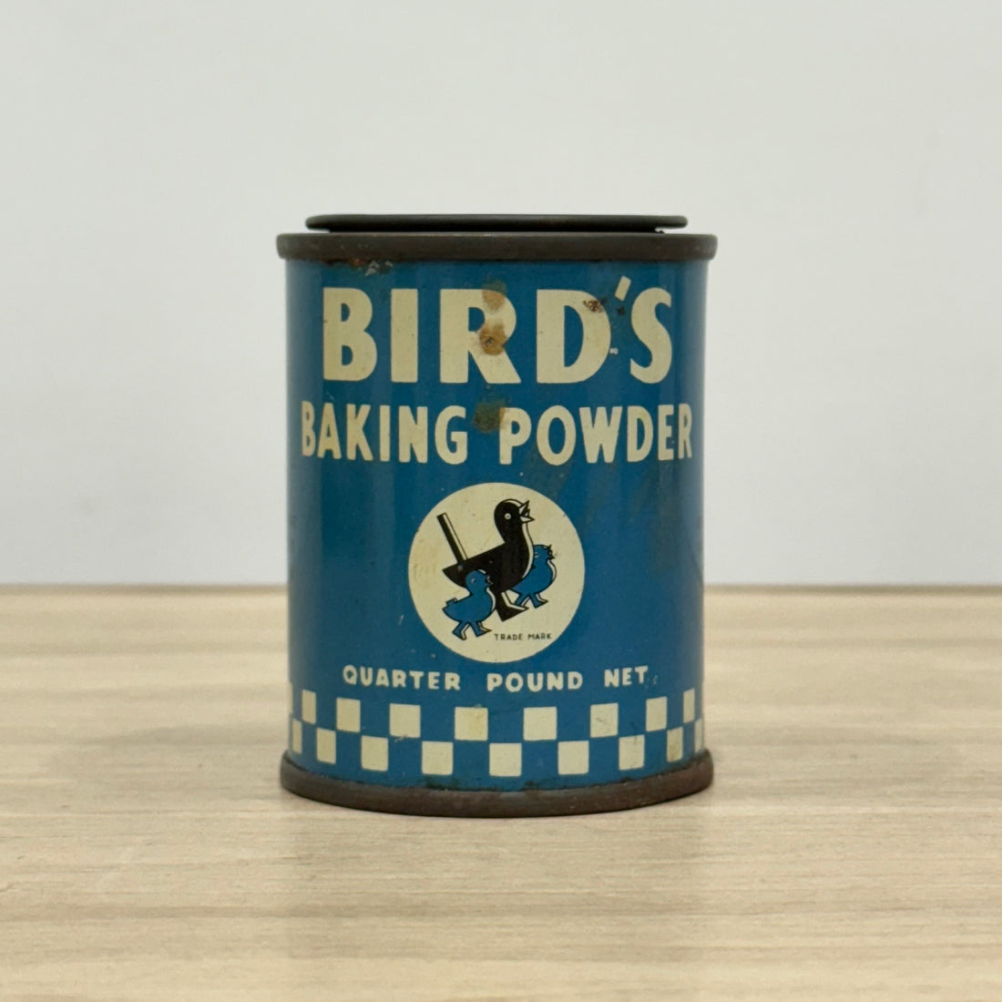 Bird’s Baking Powder Tin, Quarter Pound, Alfred Bird &amp;amp; Sons, Birmingham