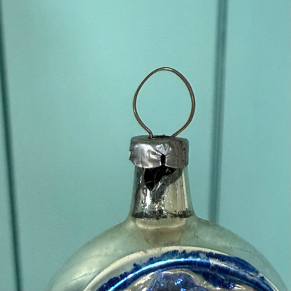 Boxed Set of 12 Vintage Concave Reflector Glass Baubles