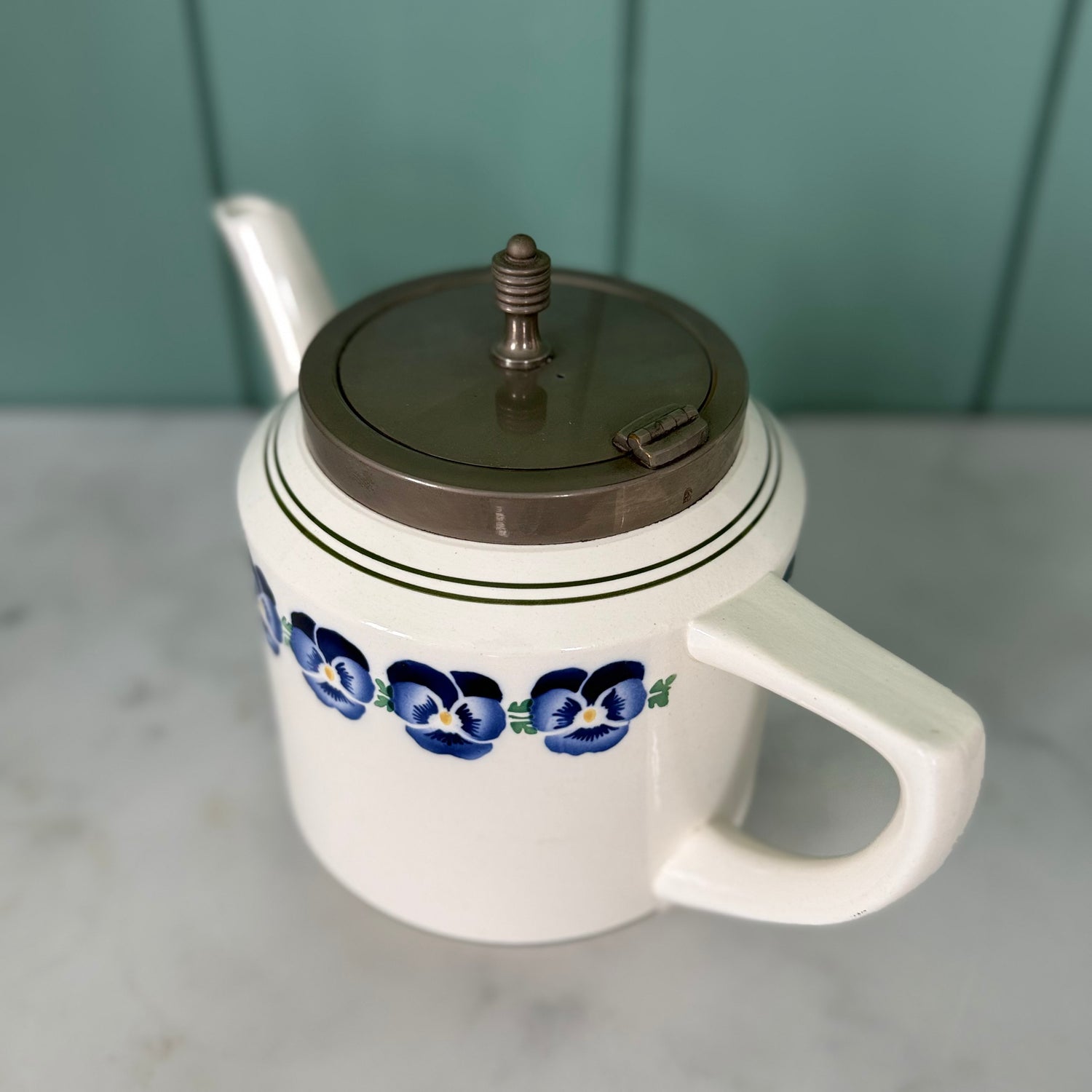Art Deco WMF Wächtersbach Pansy Teapot Dec. 2194