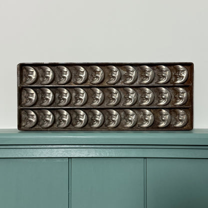 Anton Reiche Antique Chocolate Mould – Crescent Moon Faces
