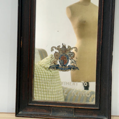Vintage Shell Petrol Advertising Mirror Royal Warrant British Petroleum BP 1930s