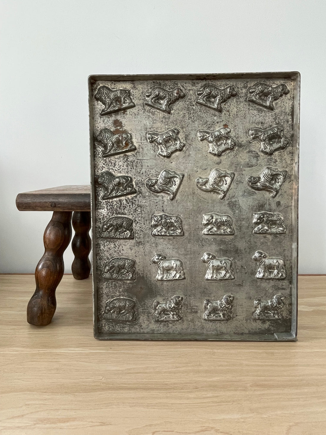 Antique Anton Reiche Chocolate Mould Tray with Animals – c.1920s