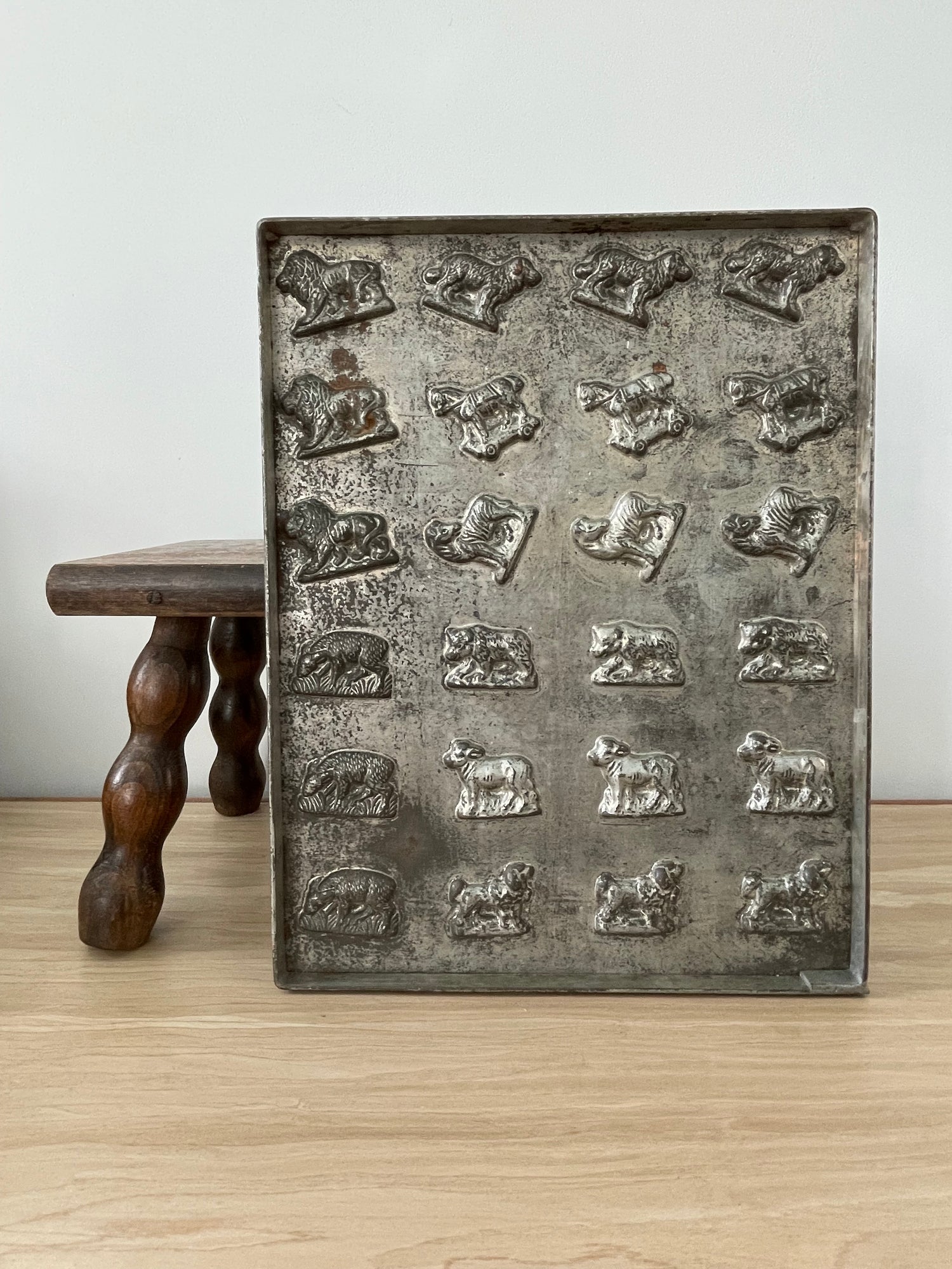 Antique Anton Reiche Chocolate Mould Tray with Animals – c.1920s