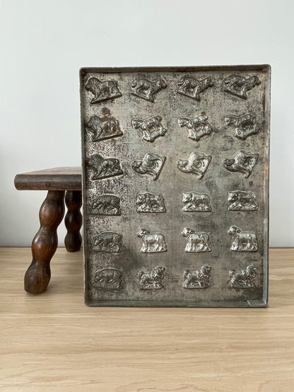 Antique Anton Reiche Chocolate Mould Tray with Animals – c.1920s