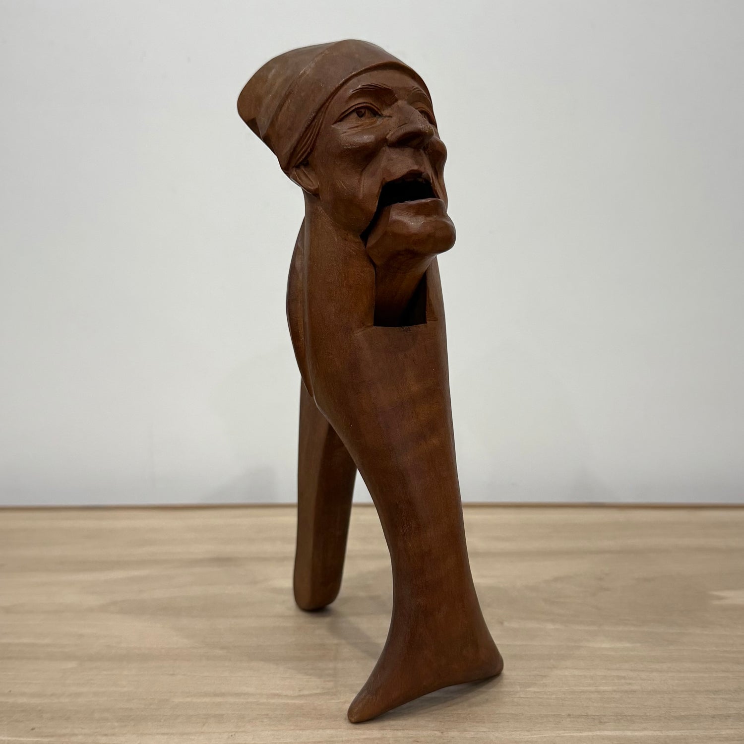 Hand Carved Wooden Figural Nutcracker Folk Art