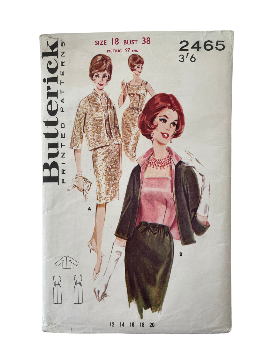 Butterick 2465 Womens Size 18 Dress Jacket