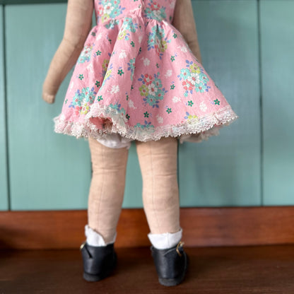 Vintage Käthe Kruse Cloth Doll 50cm Blonde Braids German Doll