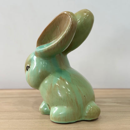 Extra Large Vintage Green Pottery Rabbit Denby SylvaC Style Mid Century