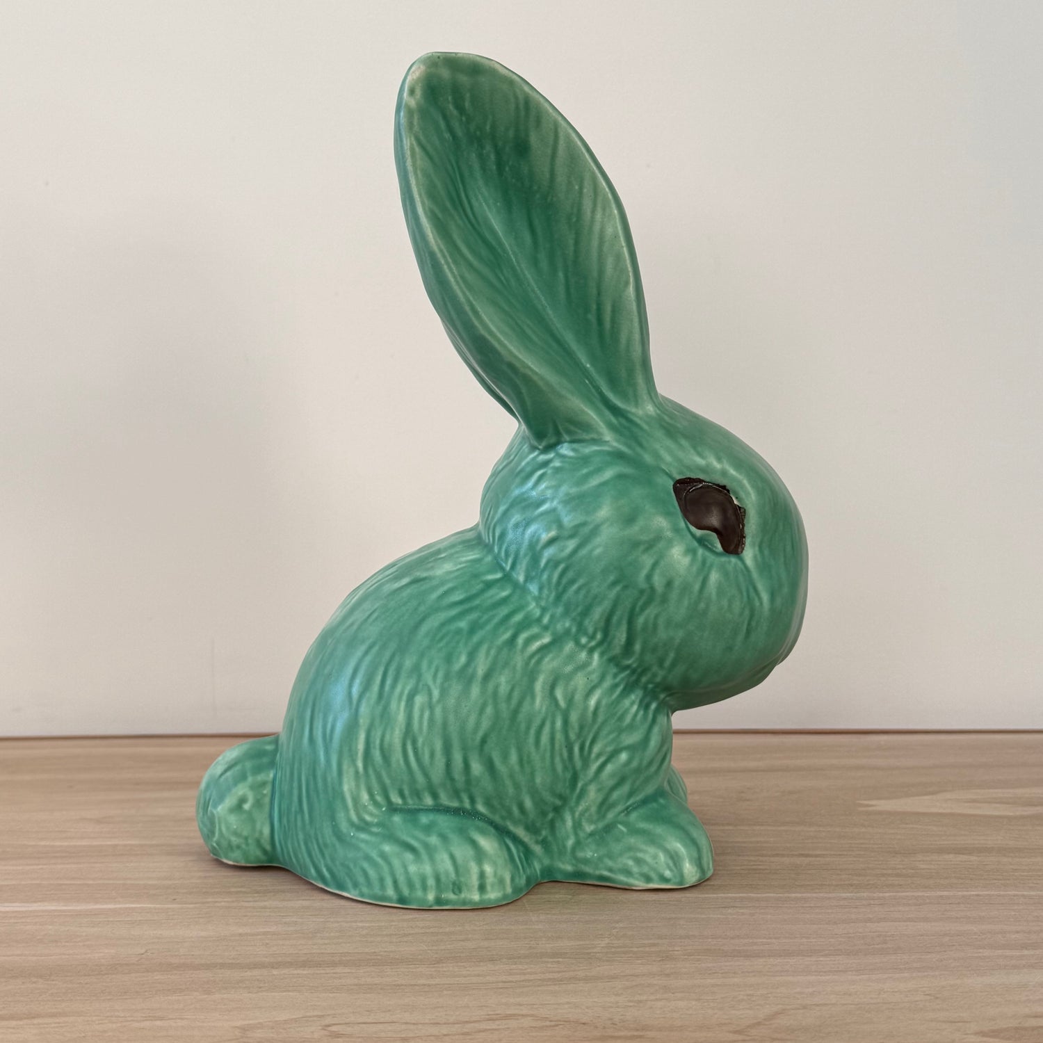 Large Sylvac Green Rabbit Model 1028 Vintage Pottery Figure 25cm